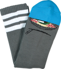 TOY MACHINE STONER SECT CREW SOCKS-GREY/BLUpr