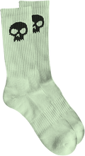 ZERO SKULL CREW SOCKS GLOW/BLK 1pr