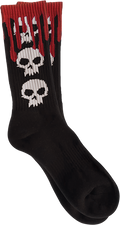 ZERO 3 SKULL BLOOD CREW SOCKS BLACK 1pr