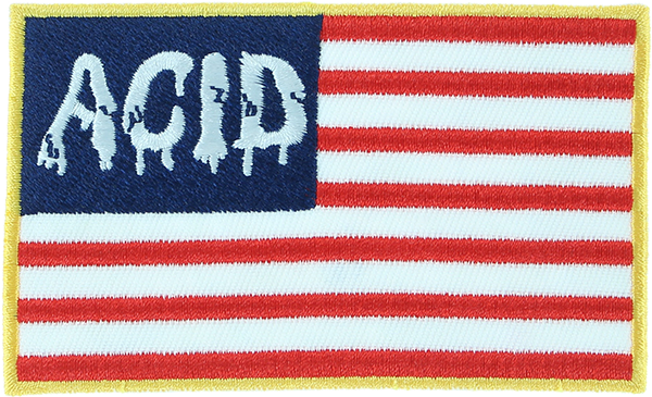 ACID CHEMICAL CO. FLAG PATCH 2"x4"
