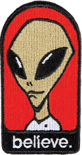 ALIEN WORKSHOP BELIEVE PATCH RED