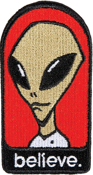 ALIEN WORKSHOP BELIEVE PATCH RED