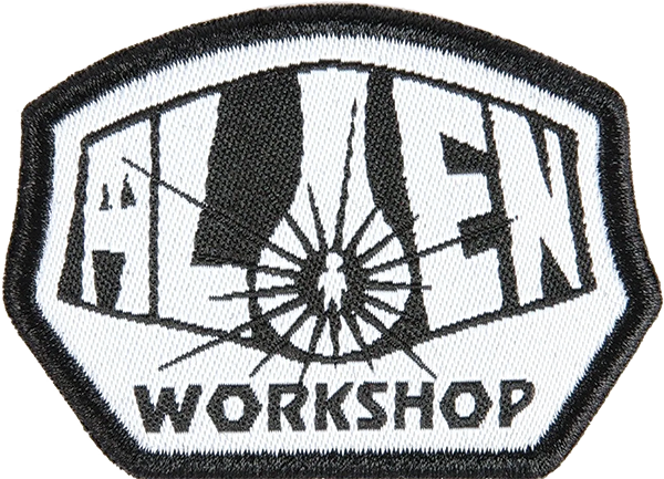 ALIEN WORKSHOP OG LOGO PATCH BLK/WHT