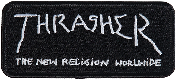 THRASHER NEW RELIGION PATCH BLACK