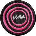 UMAVERSE BULLSEYE PATCH 2" BLACK/PINK *sale*