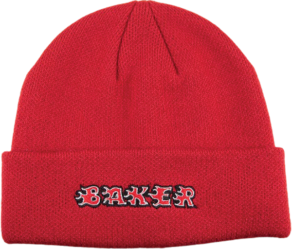 BAKER FLAMES BEANIE RED