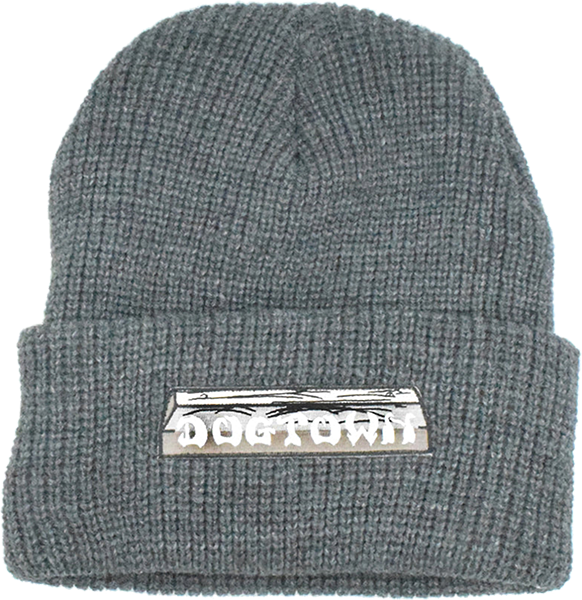 DOGTOWN FLAG PATCH BEANIE HEATHER GREY