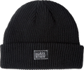 GLASS HOUSE MEMO LABEL ROLL UP BEANIE BLACK