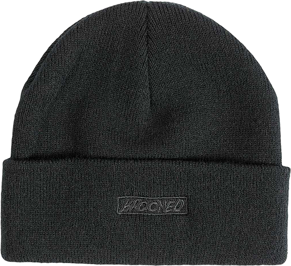 KROOKED MOONSMILE SCRIPT BEANIE BLK/BLK