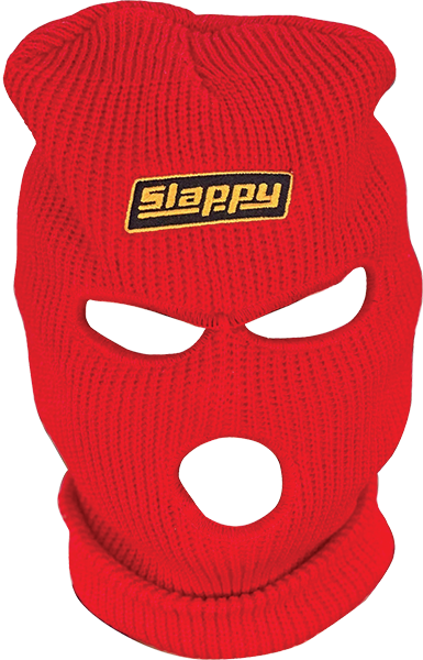 SLAPPY SKI MASK BEANIE RED
