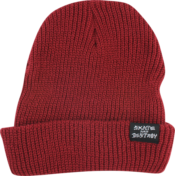 THRASHER SKATEGOAT/SKATE & DESTROY BEANIE MAROON