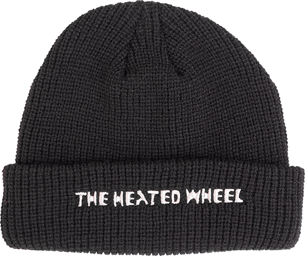 THE HEATED WHEEL SIRE SCRIPT BEANIE BLACK *sale*