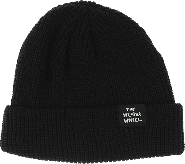 THE HEATED WHEEL STACKED BEANIE BLACK *sale*