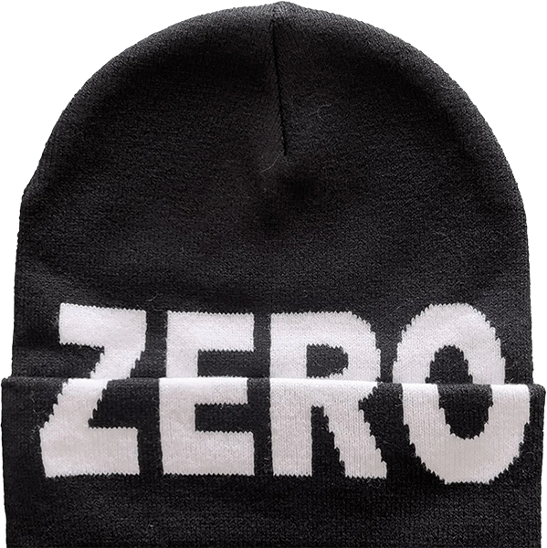 ZERO ARMY TIGHT-KNIT BEANIE BLACK/WHT