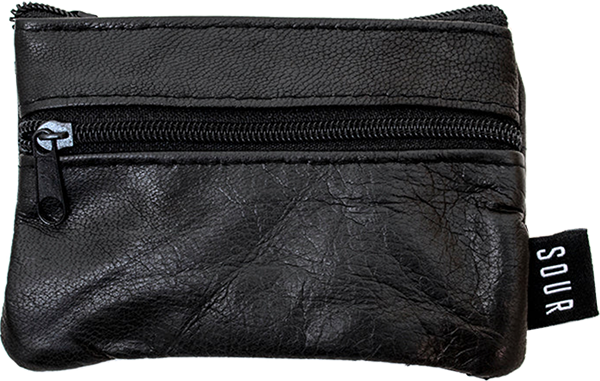 SOUR BARCY LEATHER WALLET BLACK