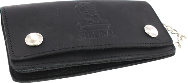 SUICIDAL TENDENCIES LG. LEATHER CHAIN WALLET BLACK