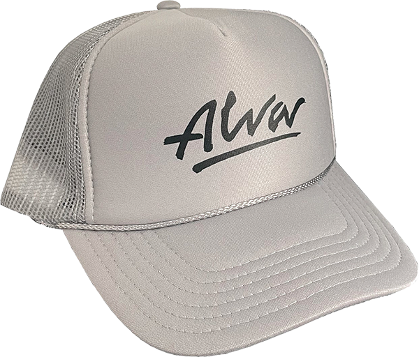 ALVA OG LOGO MESH TRUCKER HAT ADJ-GREY/BLK