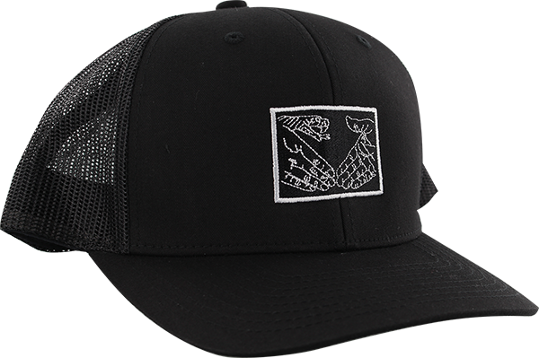 DOOM SAYERS SNAKE SHAKE MESH HAT ADJ-BLK/YELLOW
