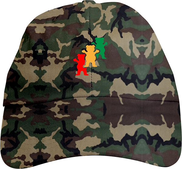GRIZZLY TRINITY DAD HAT ADJ-CAMO *sale*