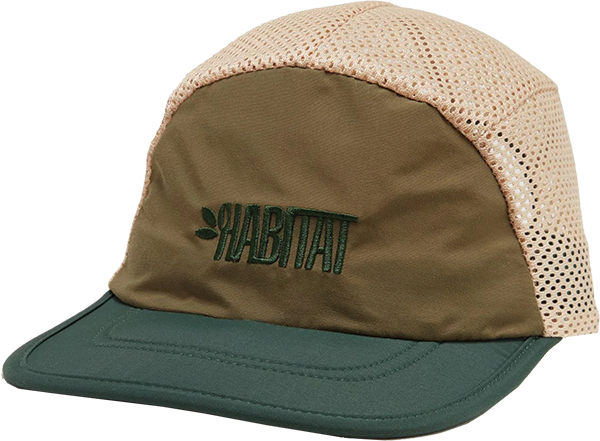 HABITAT AEROLITE MESH NYLON STRAPBACK GRN/TAN sale