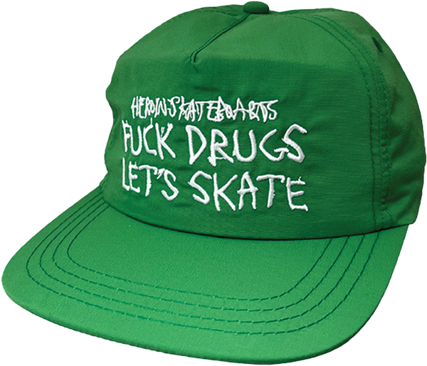 HEROIN FUCK DRUGS HAT ADJ-GREEN