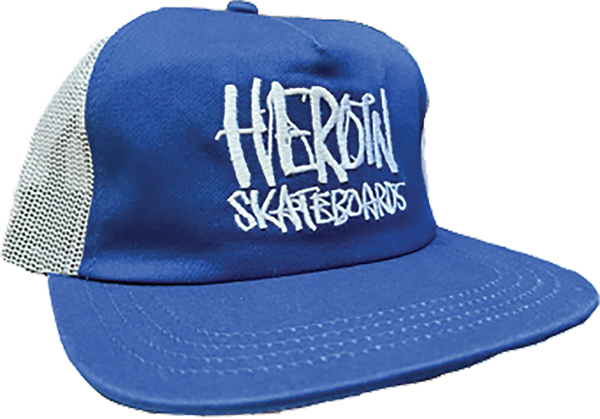 HEROIN MARKER MESH TRUCKER HAT ADJ-ROYAL BLUE