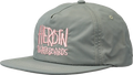 HEROIN SCRIPT NYLON HAT ADJ-GREY/PINK
