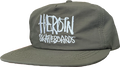 HEROIN SCRIPT NYLON HAT ADJ-OLIVE/WHITE