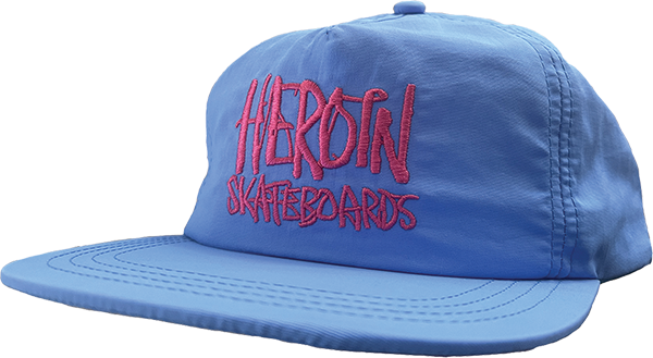 HEROIN SCRIPT NYLON HAT ADJ-BLU/PINK