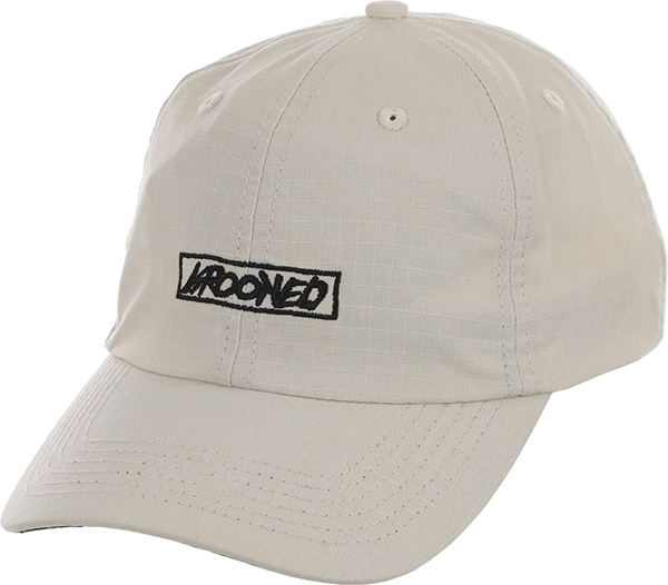 KROOKED MOONSMILE SCRIPT HAT STRAPBACK NATURAL/BLK