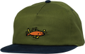 KROOKED MERMAID FISH HAT ADJ-OLIVE/NAVY