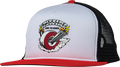 SPITFIRE BURNOUT MESH HAT ADJ-WHT/RED/BLK