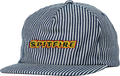 SPITFIRE FLAMES SCRIPT STRAPBACK HAT INDIGO STRIPE
