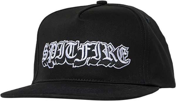 SPITFIRE OLD E DROP HAT ADJ-BLACK/WHITE