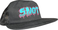 SNOT MELTDOWN LOGO CLASSIC TRUCKER HAT BLACK