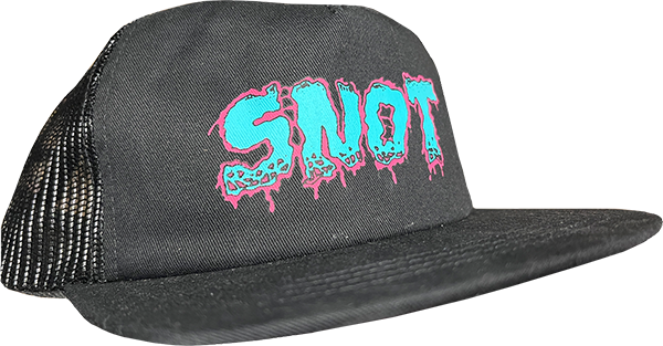 SNOT MELTDOWN LOGO CLASSIC TRUCKER HAT BLACK