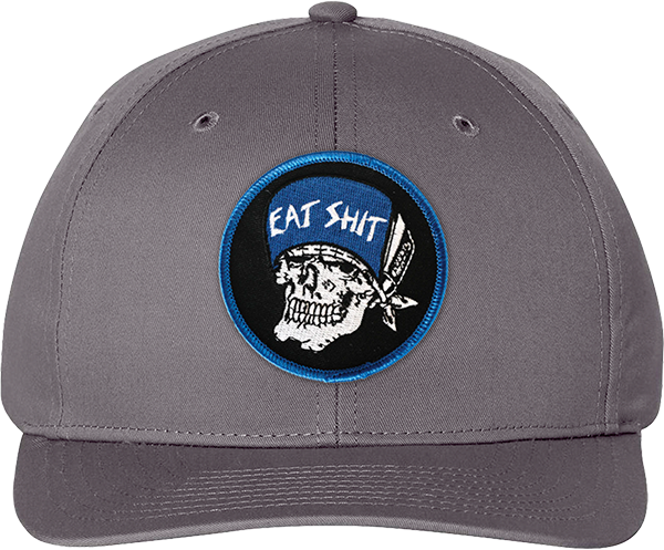 SUICIDAL SKATES EAT SHIT PATCH HAT ADJ GREY