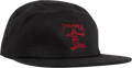 THRASHER GONZ LOGO 5 PANEL HAT NYLON STRAP BLK/RED