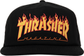 THRASHER PRINTED FLAME HAT ADJ-BLACK