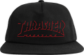 THRASHER SHADOW MAG LOGO HAT ADJ-BLACK