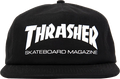 THRASHER SKATE MAG HAT ADJ-BLACK/WHT