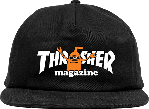 THRASHER TOY MACHINE SECT HAT ADJ-BLACK