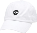 ZERO SINGLE SKULL DAD HAT WHITE - STRAPBACK