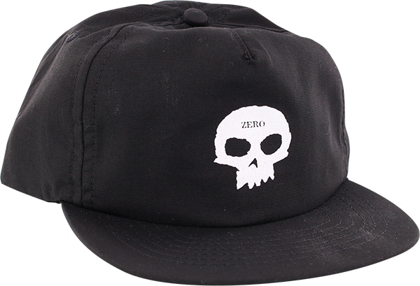 ZERO SINGLE SKULL HAT ADJ-BLK/WHT