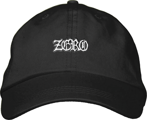 ZERO WASTELAND DAD HAT BLACK STRAPBACK