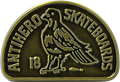 ANTI HERO CLUBHOUSE LAPEL PIN ANTIQUE BRONZE