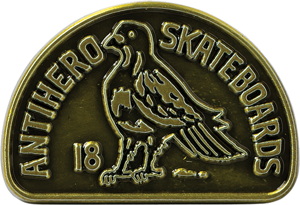 ANTI HERO CLUBHOUSE LAPEL PIN ANTIQUE BRONZE