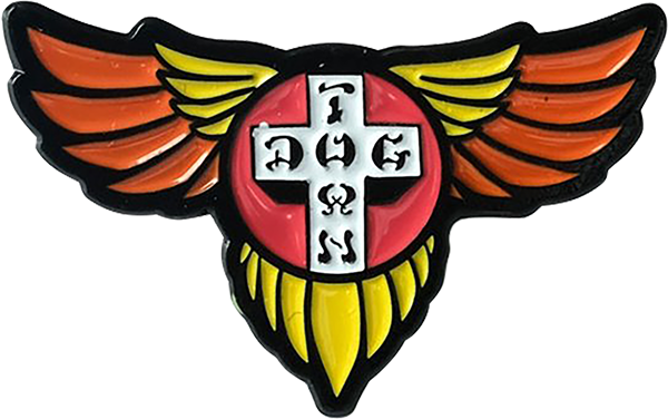 DOGTOWN WINGS OG 70'S ENAMEL PIN