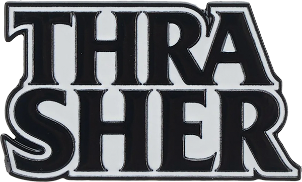 THRASHER ANTI HERO LAPEL PIN LAPEL PIN BLACK/WHITE