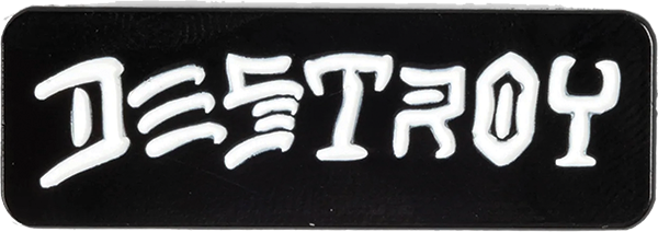 THRASHER DESTROY LAPEL PIN BLK/WHT